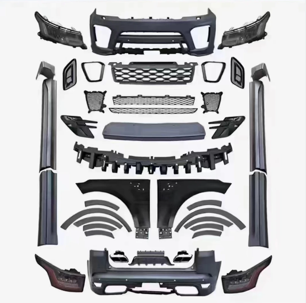 High Quality RR Range-rover Sport 2014-2017 Upgrade 2018-2022 Body Kits Car Bumper Auto Spare Parts Facelift SVR Old to New