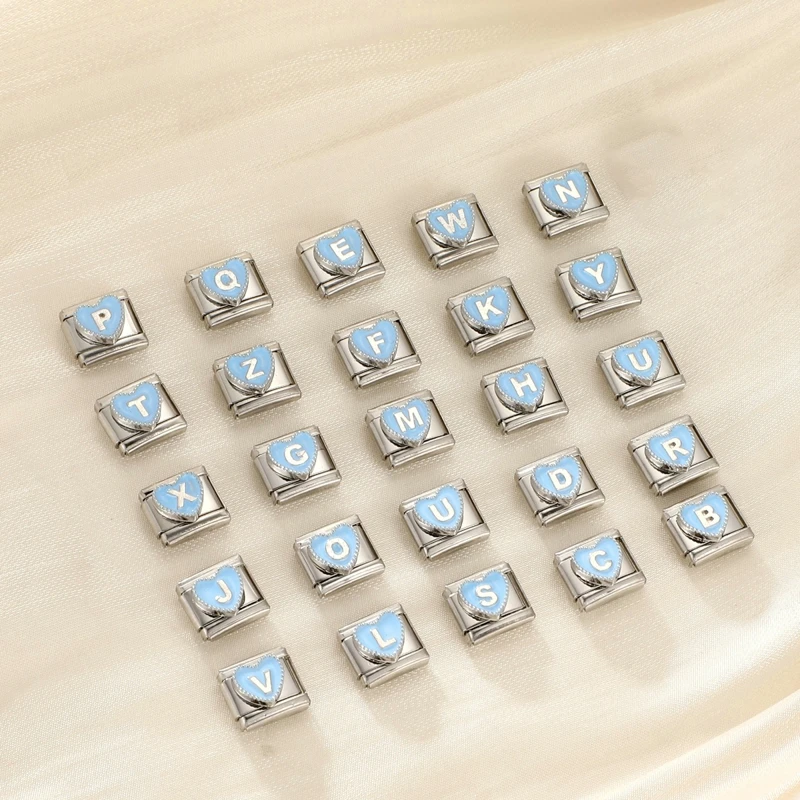 Cute Blue Heart A-Z 26 Letters - Event Z ulasan dan harga