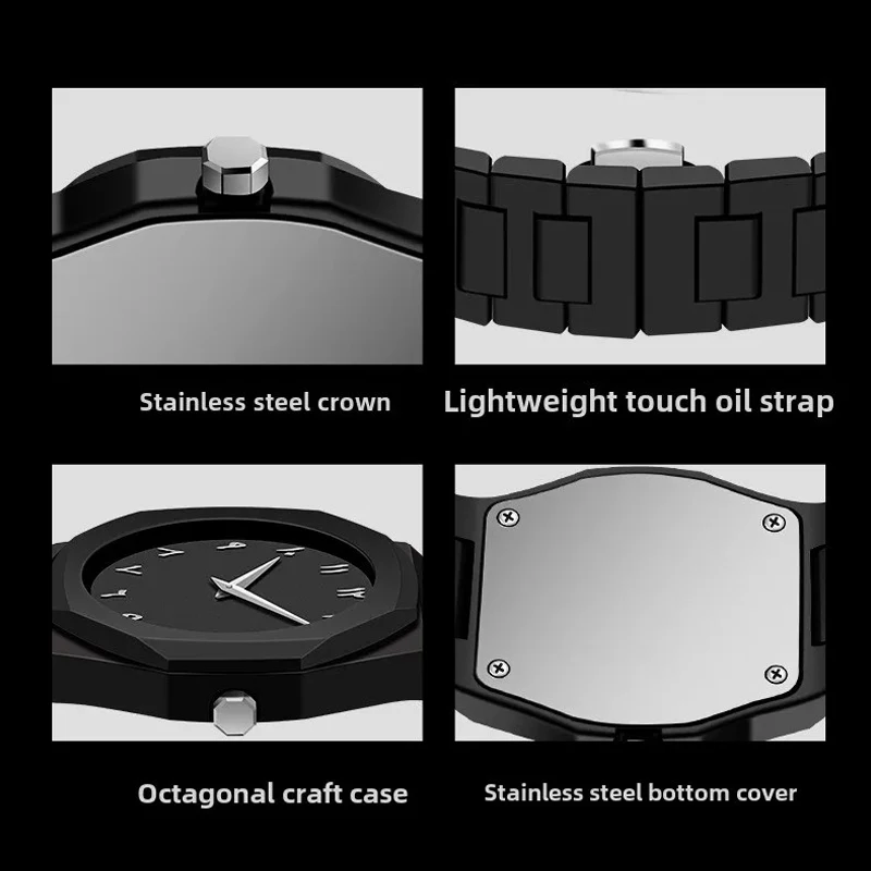 ساعة رياضية رقمية إبداعية للرجال والنساء مقاومة للماء بحزام بلاستيكي وحركة كوارتز كاجوال قابلة للتخصيص هدية عيد الميلاد