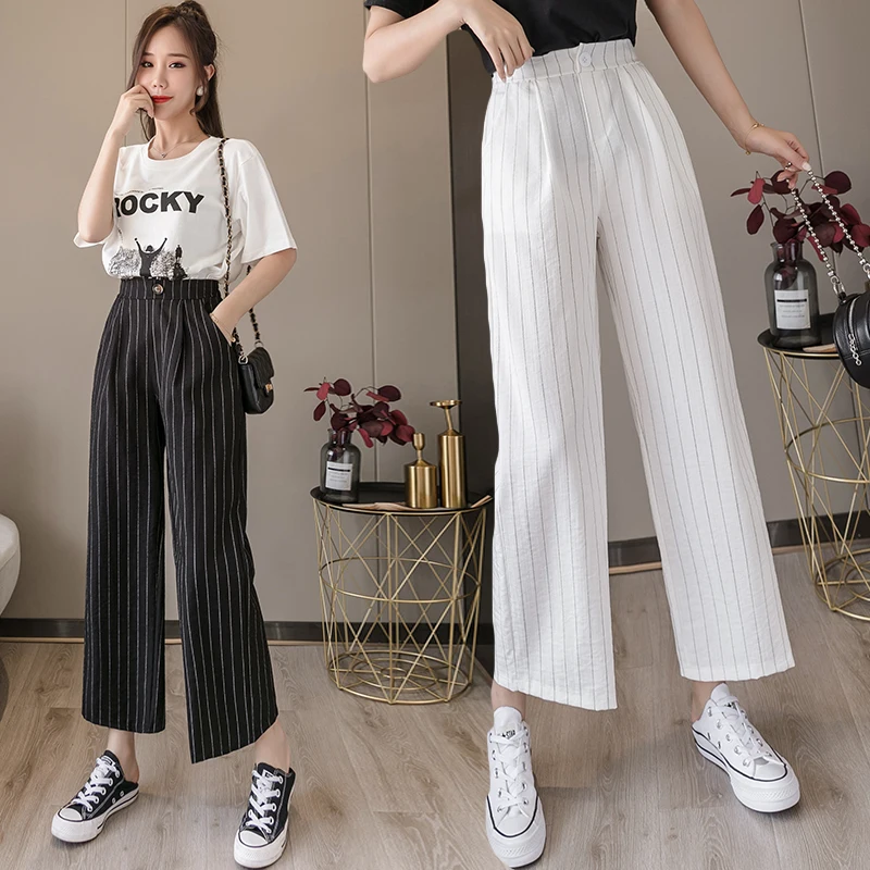 

Cheap wholesale 2021 spring summer autumn new fashion casual Popular long women Pants woman female OL plaid pants BPy020