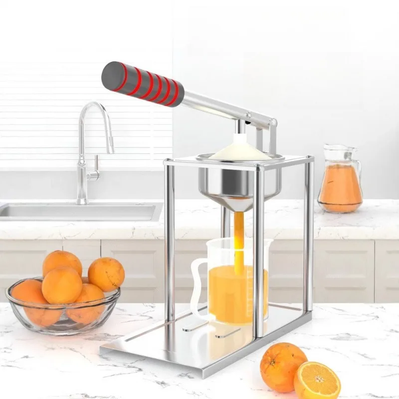 Customizable 1pcs Orange Juice Extraction Kitchen Fruit Shop Stainless Steel Manual Juicer Commercial Hand Press Squeezer