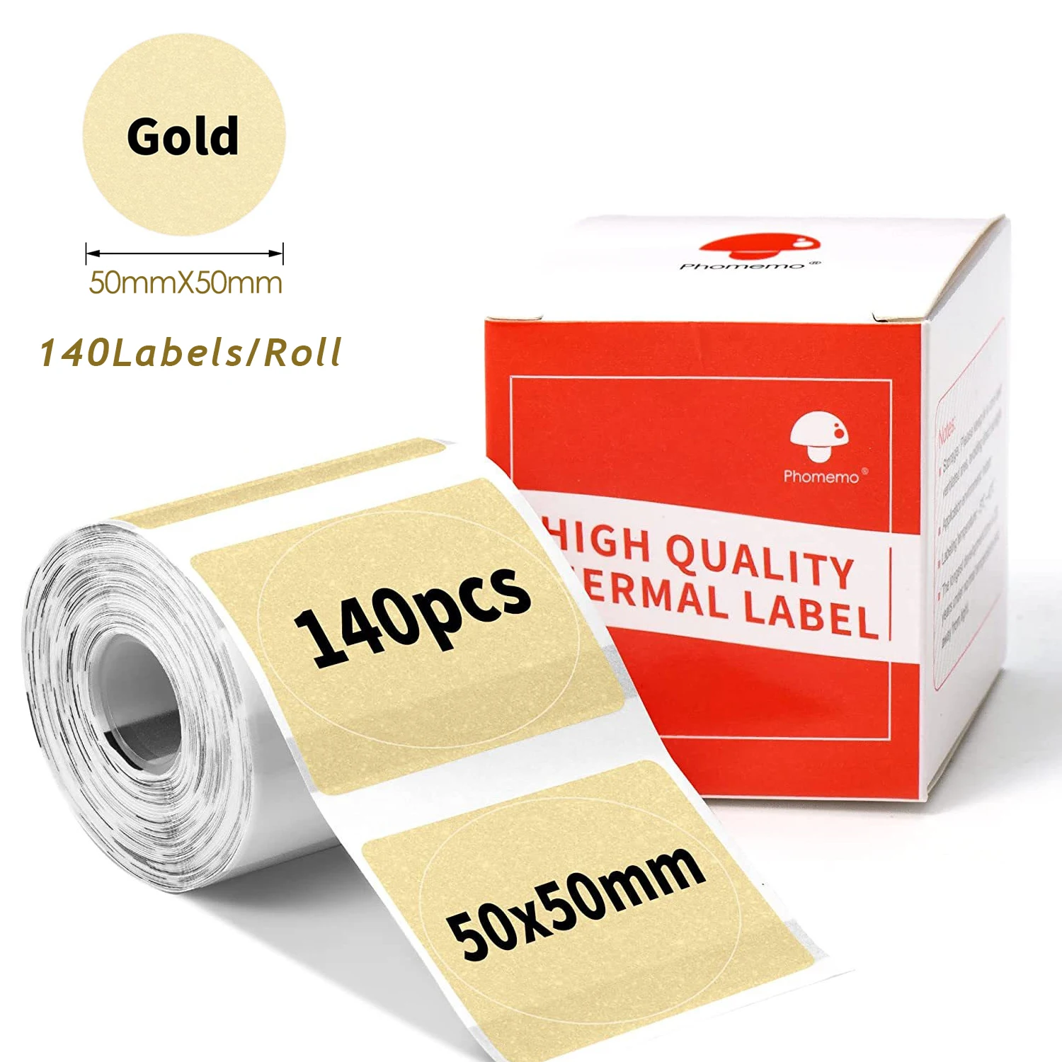 50mm*50mm Phomemo M110 M120 M200 M220 M221 Round Circle Label Thermal Labels for Price Name, Address Logo Barcode