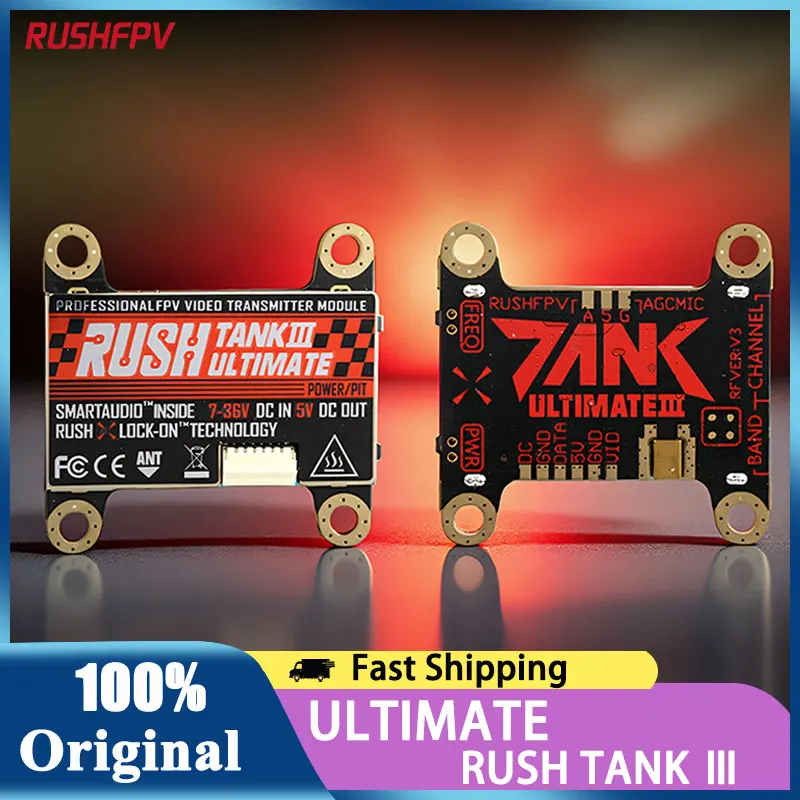 RUSHFPV TANK III 3 Ultimate 5.8G VTX 48CH PIT/25/200/500/1000Mw For RC Racing Drone  FPV Analog VTX