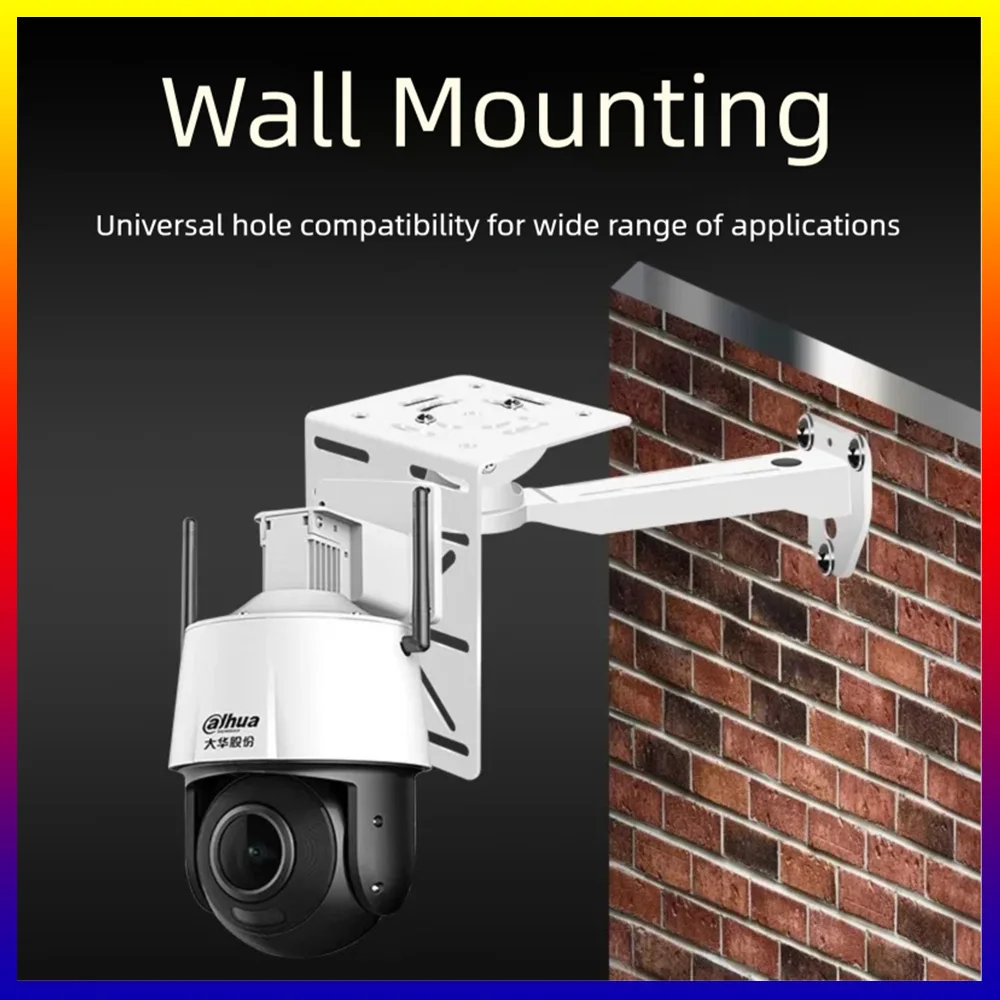 Security Camera Mount Bracket CCTV Clamp Mount Universal L Shape Surveillance Dome Camera Bracket for Backyard Lawn Outdoor