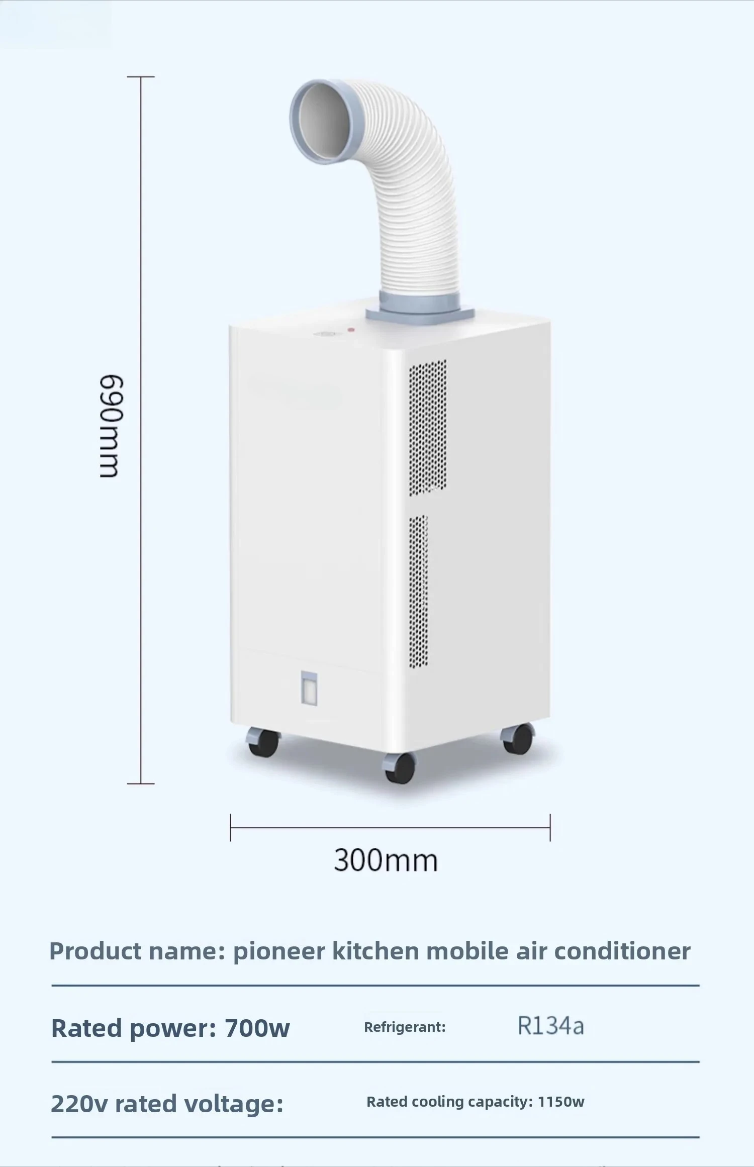 Portable Mobile  Conditioning Air Conditioning Fan Kitchen Toilet  Conditioning Fan Refrigeration Fan