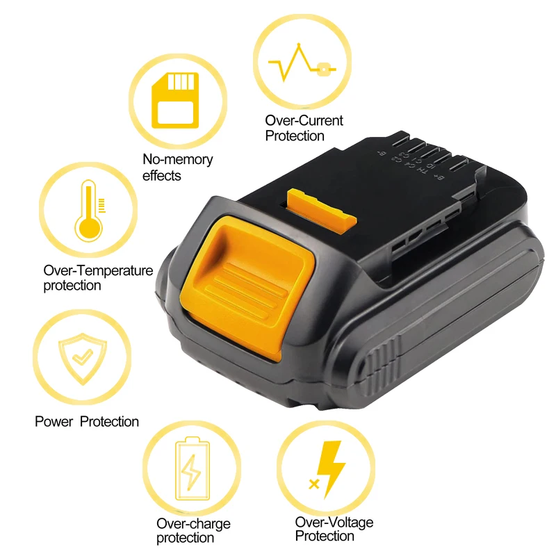 DCB140 14.4v wymiana baterii litowych kompatybilny z Dewalt DCB140 DCB140-XJ DCD710 DCF610 elektronarzędzia akumulator litowo-jonowy