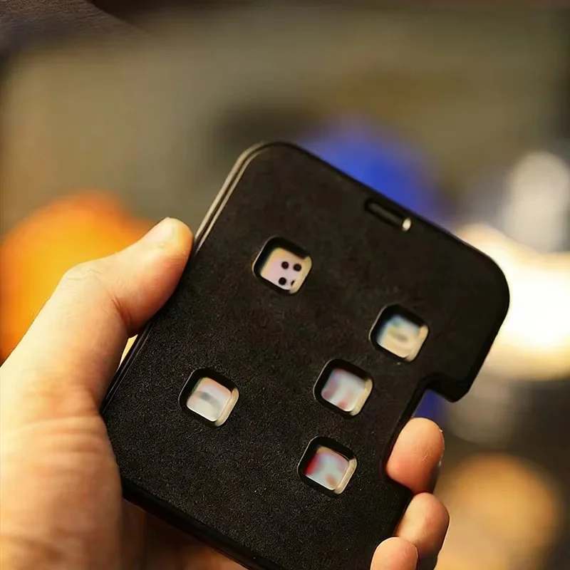 EDC Mechanical Card Dice Fidget Spinner Wine Roulette Game Haptic Slider Decision Maker Stress Relief Toy for Adults Party Gifts