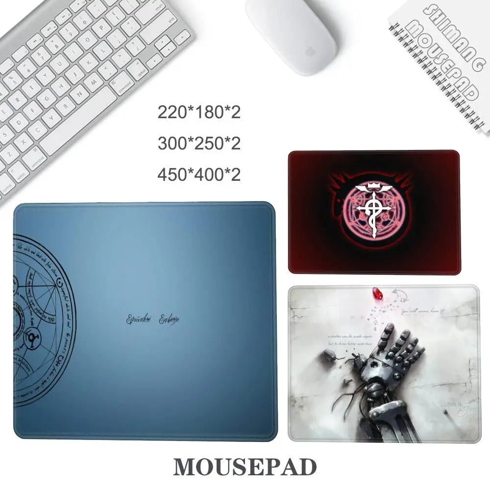 F-Fullmetal A-Alchemistes Mouse Pad E-sports players mause pads Game Keyboard Pad Gamer Desktop Mat Deskmat Keyboard Accessories