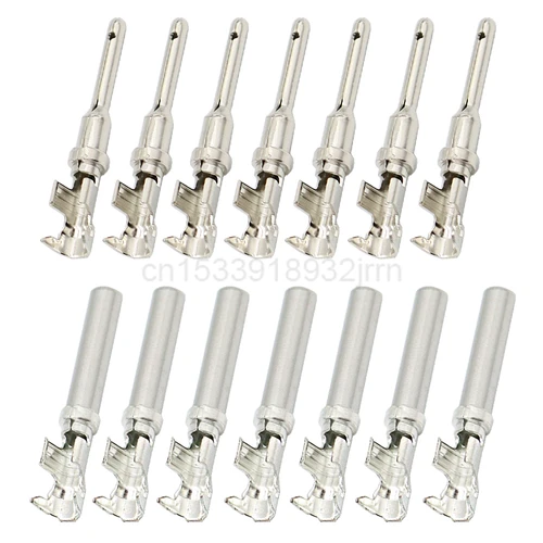 Imagen 1 del producto 50 Uds DT conectores de terminales de engarzado automático pines macho hembra 1062-16-0122 / 1060-16-0122 para motor de coche 14-20 AWG