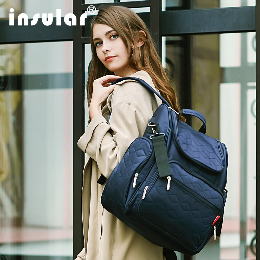 Mumie Mutterschaft Windel Windel Rucksack Große Kapazität Mama Kinderwagen Reise Rucksack Pflege Tasche für Baby Pflege Frauen Mode Tasche