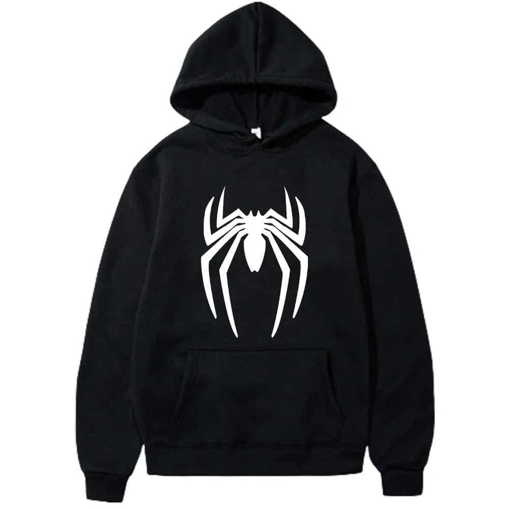 Simple Terror Printed Spider Men's Hoodie Outdoor Leisure Sports Shirt Autumn/Winter Street Trendy Brand Man Clothing Tops