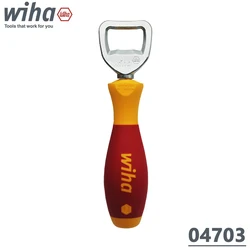 WIHA 04703 SoftFinish® Multifunction Bottle Opener with Screwdriver Handle for Bottle Caps, Workshop and Kitchen Hand Tools