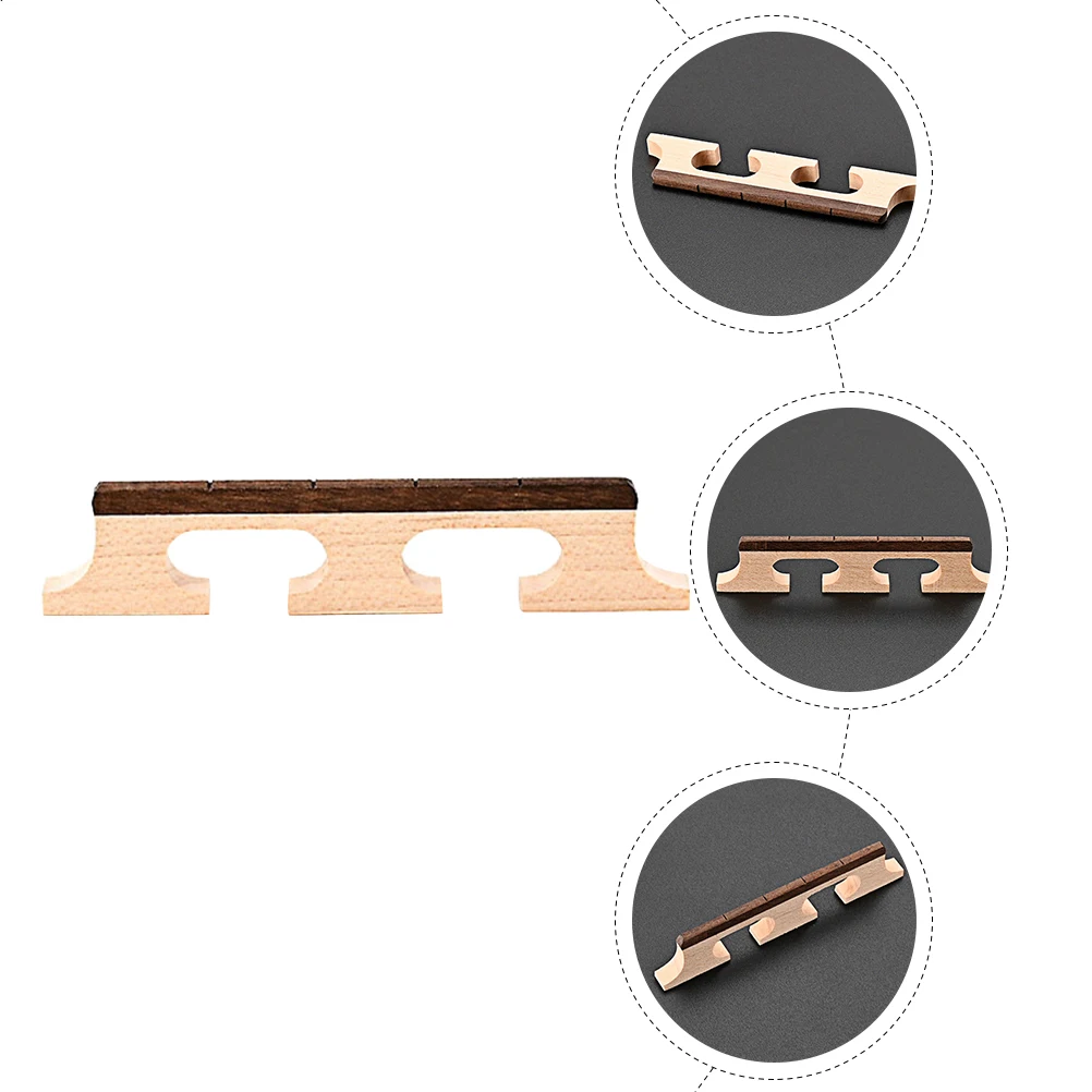 

Banjo Horse Maple Bridge Parts and Accessories Adjustable for Replacement Saddle Ukulele Supplies