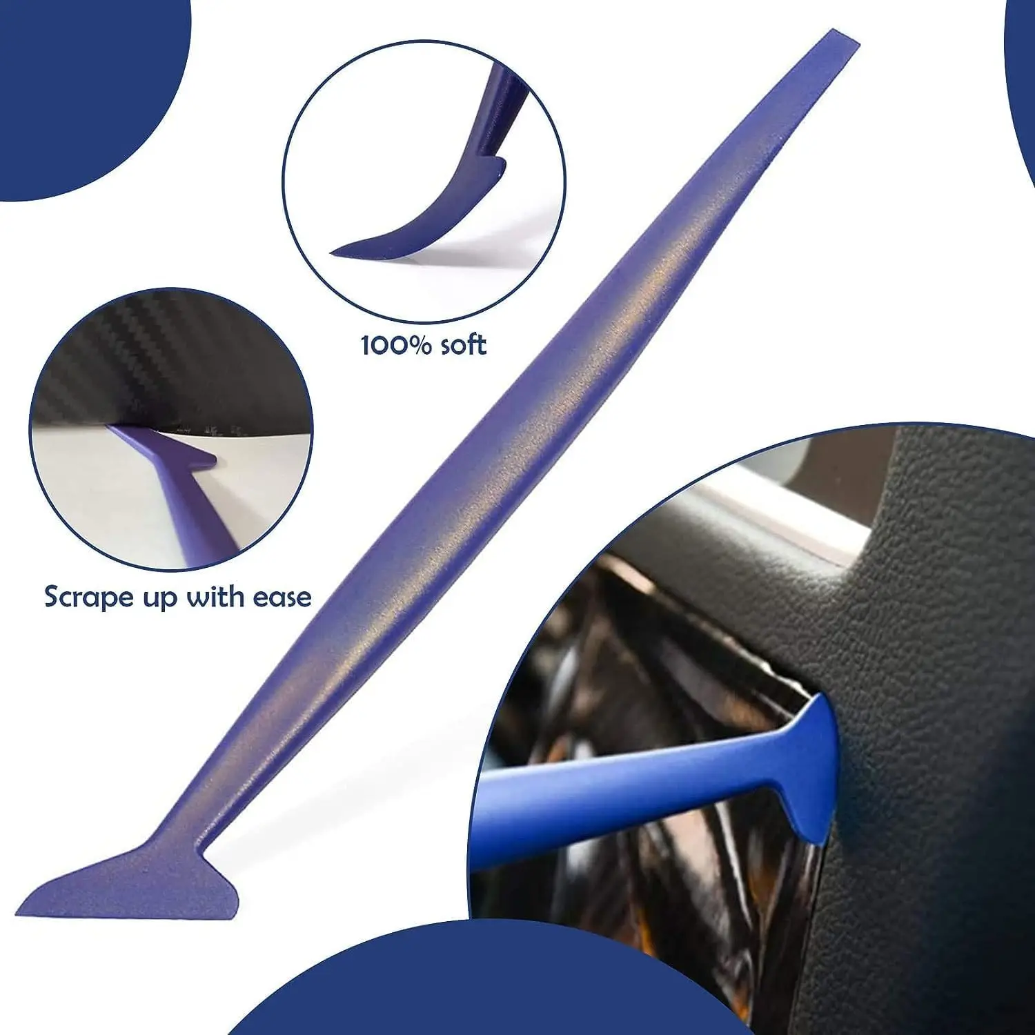 11pcs Car Vinyl Wrap Application Kit  Includes Precision Craft with Spare Blades Felt Edge Squeegee Edge Tools for Decal Sticker view 3