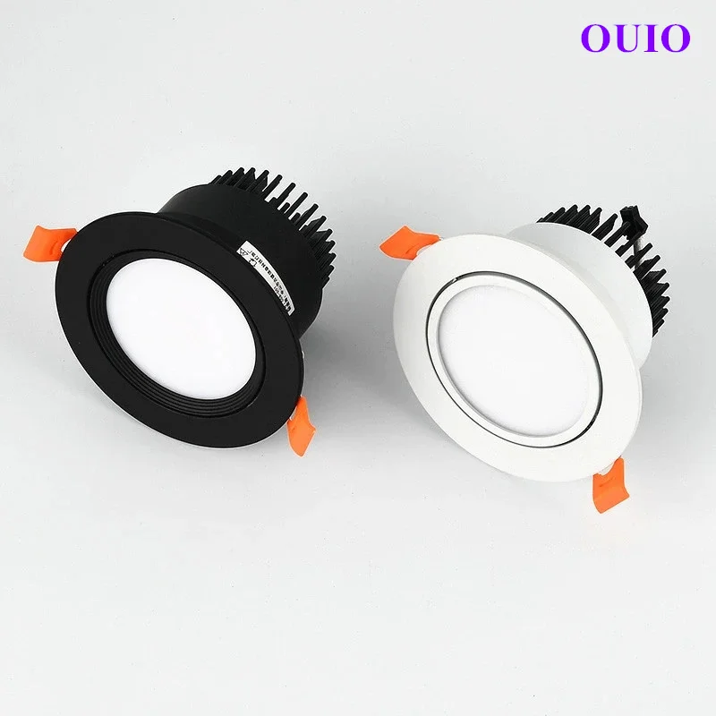 Cob led downlights regulável recesso 5w 7 9 12 15 18 led luzes de teto ponto AC85-265V lâmpadas de teto led iluminação interior