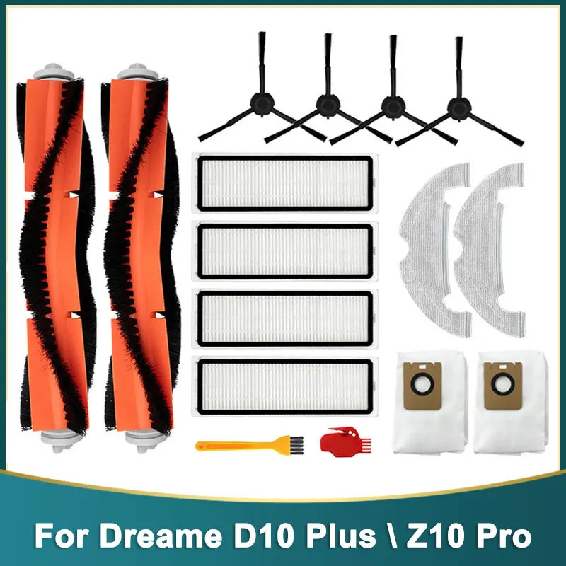 Spazzola laterale principale filtro Hepa Mop sacchetti antipolvere per Xiaomi Dreame D10plus/Z10pro/L10PLUS/RLS3D accessori di ricambio per aspirapolvere