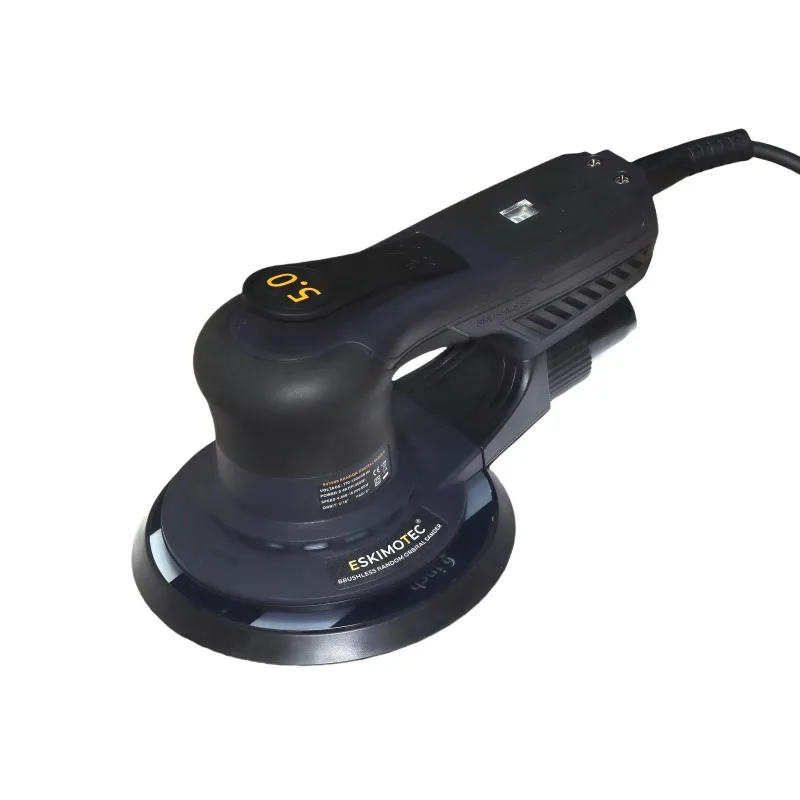 Plastic Box Packaging 360W 150MM Random Orbital Sander Machine 5mm Eccentricity Brushless Electric Orbital Sander