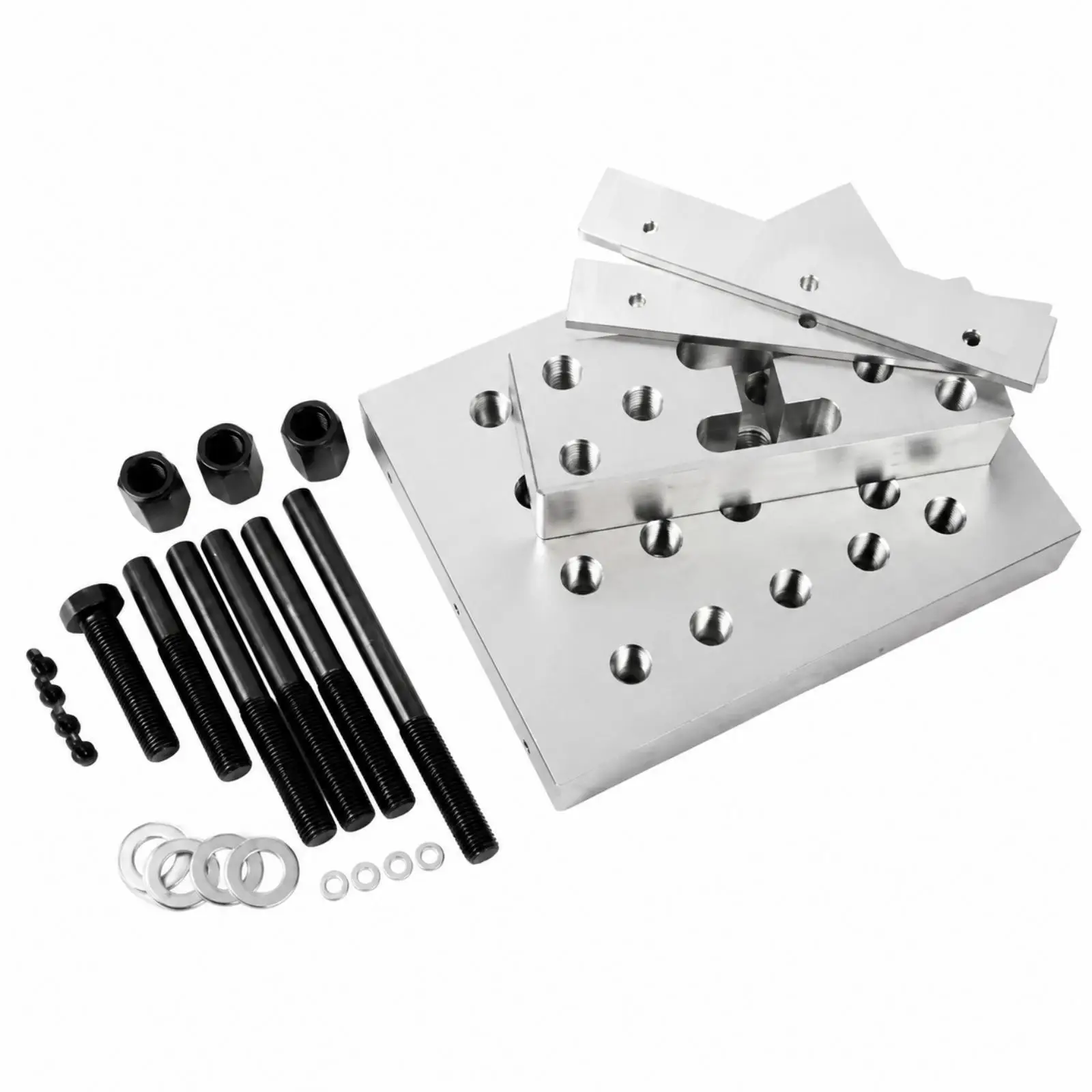 Vehicle Repair Fixture Sturdy Multifunctional Automotive Press Support Bracket Aluminum Alloy Press Bracket with Threaded Rods