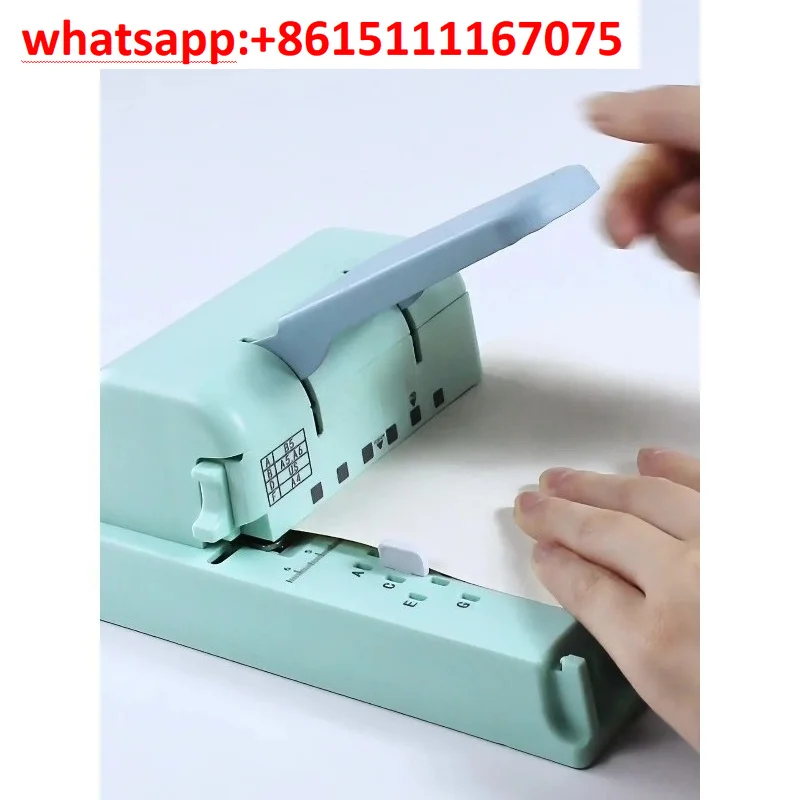 Compact Mushroom Hole Disc Binding Machine, DIY Loose Leaf Iron Coil Punch Binder for Office Handbook Binding