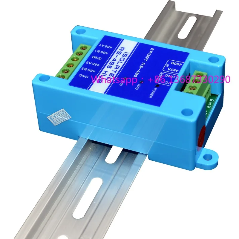 485 repeater, optoelectronic isolation, industrial grade RS485 hub, 2-port signal amplifier