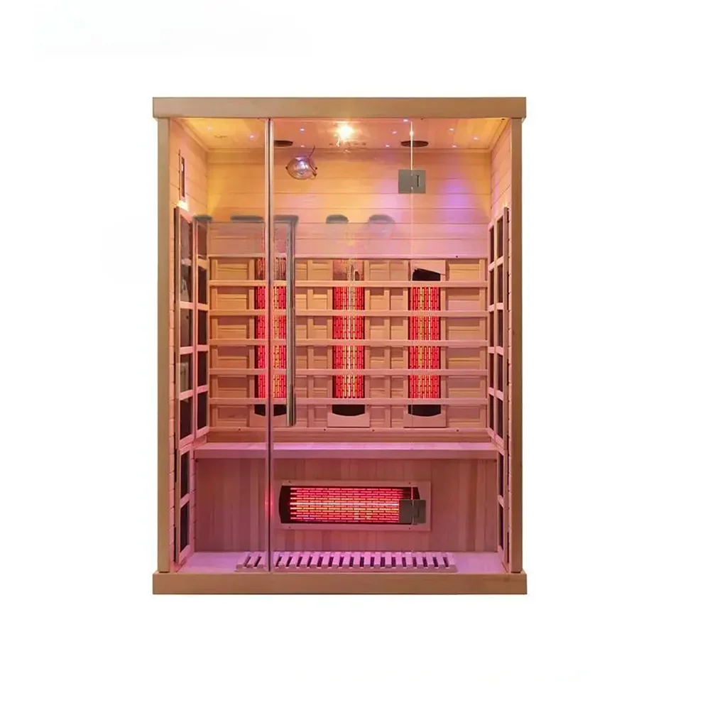 

Traditional custom-made indoor wooden dry sauna room