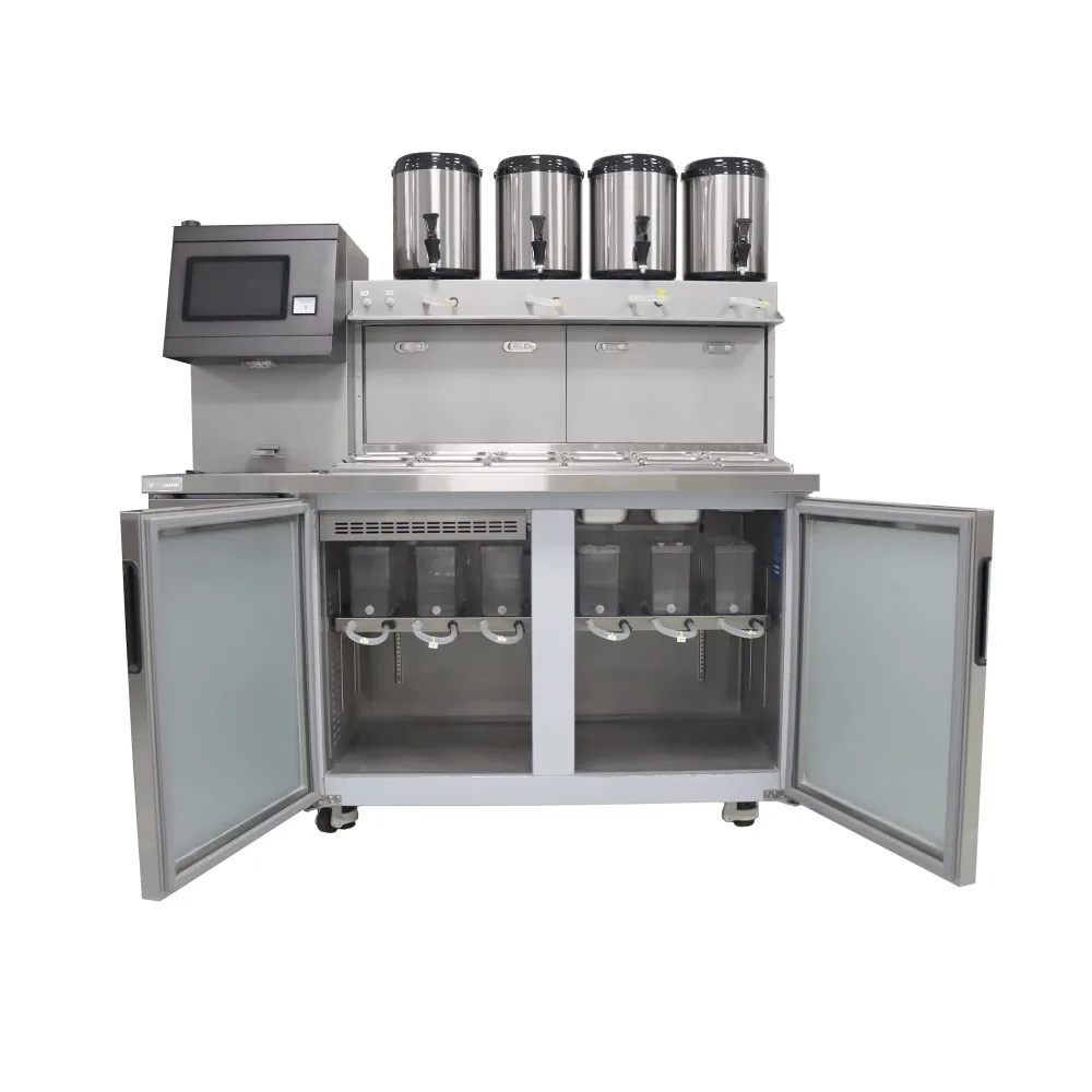 Custom Fully Automatic Commercial All-in-one Boba Tea Maker Machine New Multifunctional Bubble Tea Machine for Milk Tea Shop