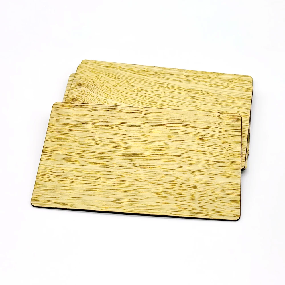 1pc NFC Wooden Card 13.56MHZ RFID Tag 504Bytes Nt.ag215 Chip NFC Contactless Business Gift Social Recognition Card