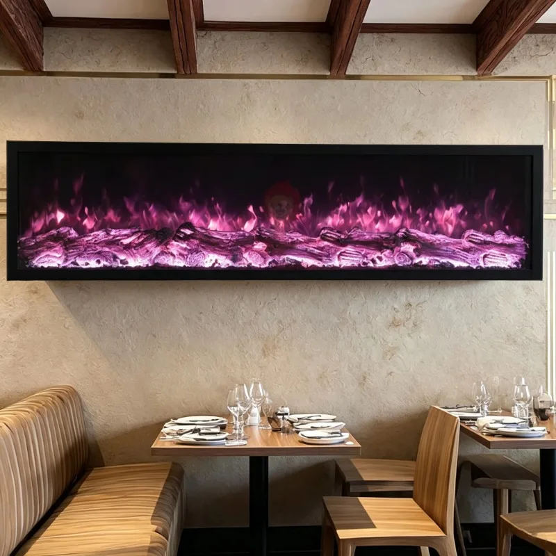 120cm Customized Home Decor Flame Electric Fireplace Heater Insert Wall Mounted Led Smart Linear Fireplace Electric Fireplace