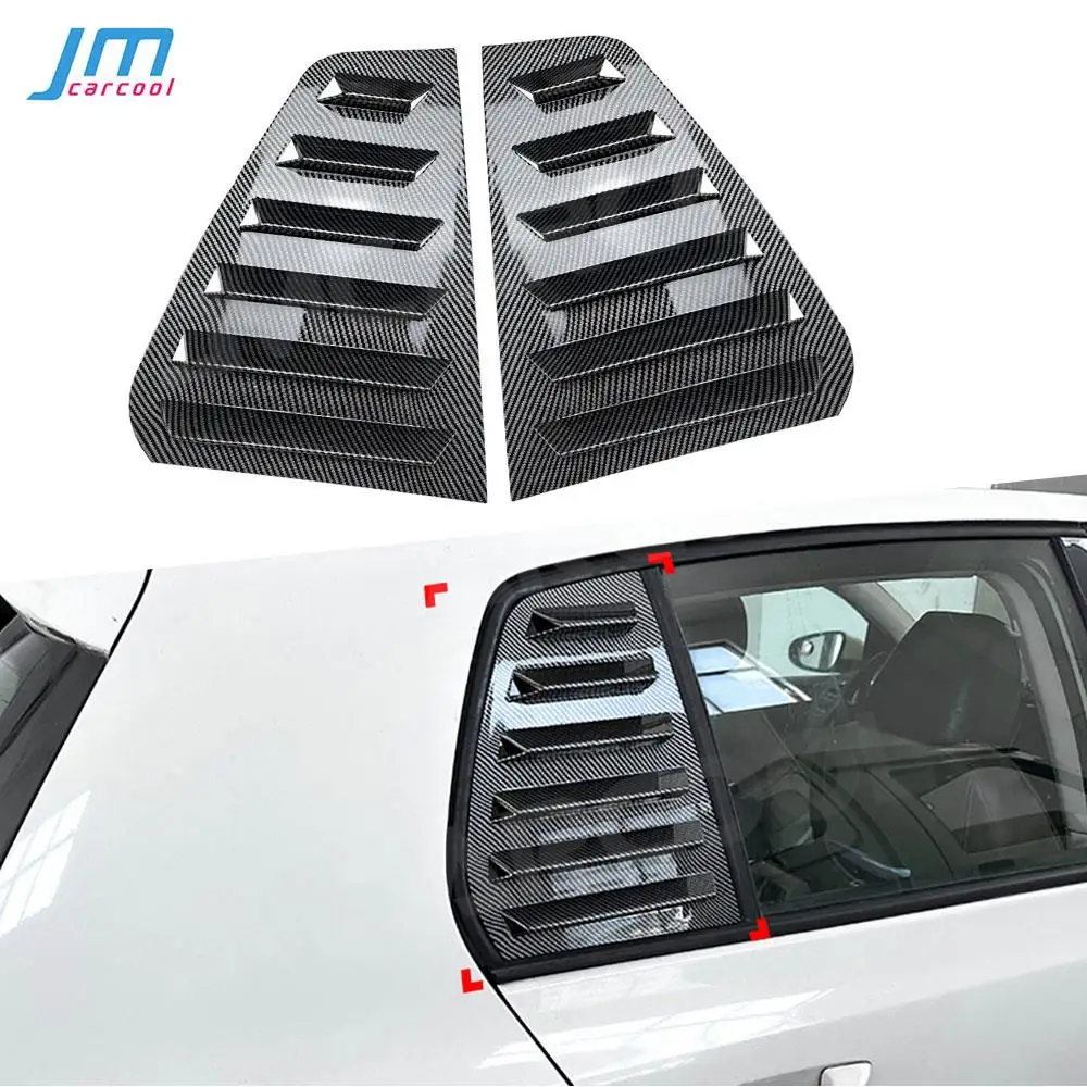 

ABS Car Rear Window Louvers Shutters Blinds Cover Trims for Volkswagen Golf 6 MK6 2008- 2012 Bodykits Decoration Accessories