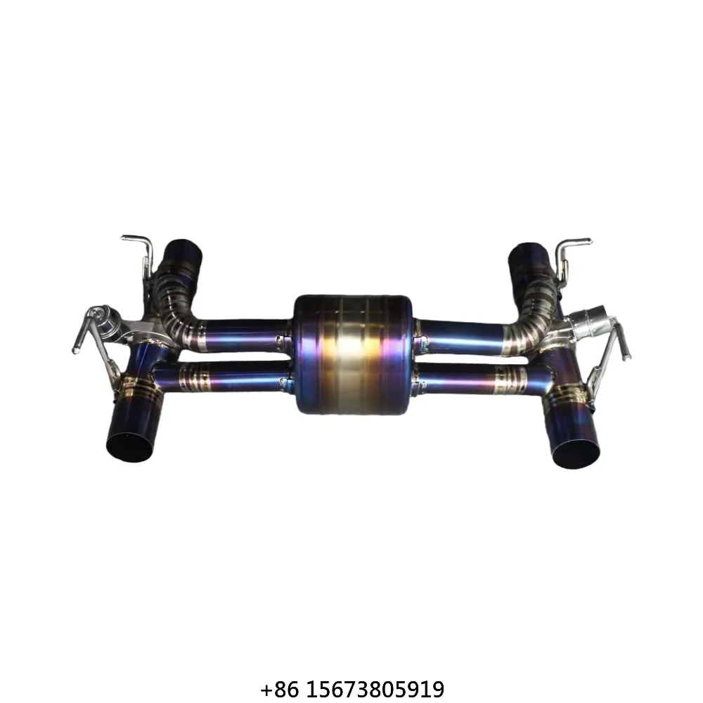 

Auto Rear Muffler Valved Catback for 488 V8 3.9T Titanium Axle Back OEM Factory Valve Race Exhaust SystemCustomed