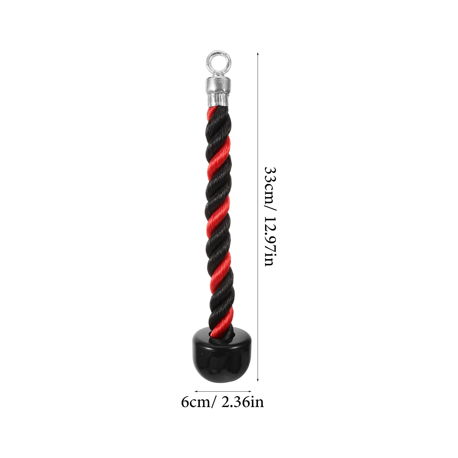 s Rood Zwart Triceps Press Down Rope Single End Gym Kabelbevestiging voor Arm Krachttraining Thuisapparatuur Tricep