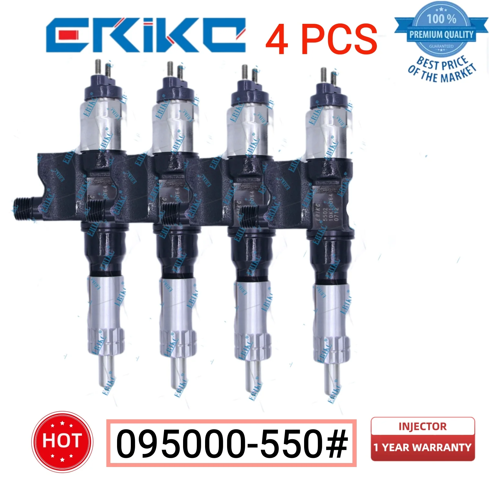 

4 PCS 095000-550# Diesel Fuel Injector 8-97367552-1 Injection 8-97367552-2 8-97367552-3 8-97367552-4 095000-5501 for ISUZU