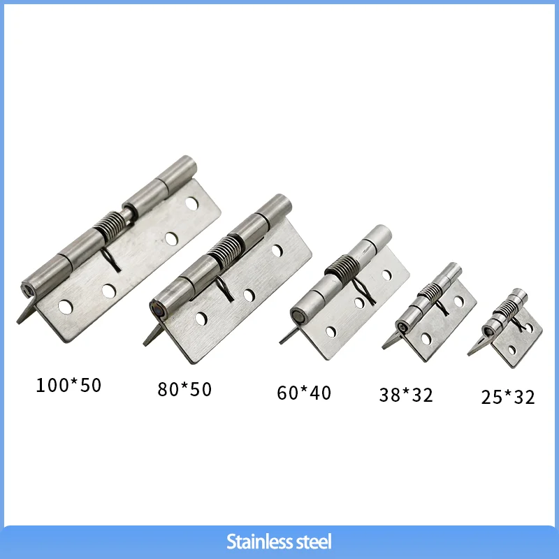 

Industrial Equipment 304 Stainless Steel Spring Hinge -2.5 Or 1 Or 3 Inch Automatic Reset Spring Hinge