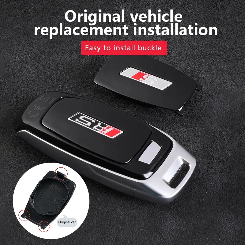 

CS008044 для Audi A4 A5 05 07 08 TT Remote RS S, сменная задняя крышка MLB-Key, гладкая матовая задняя крышка