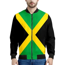 Jamaica Zipper Jacket Custom Made Name Number Team Logo Jm Coat Jam Country Jamaican Nation Flag College Print Photo Clothes