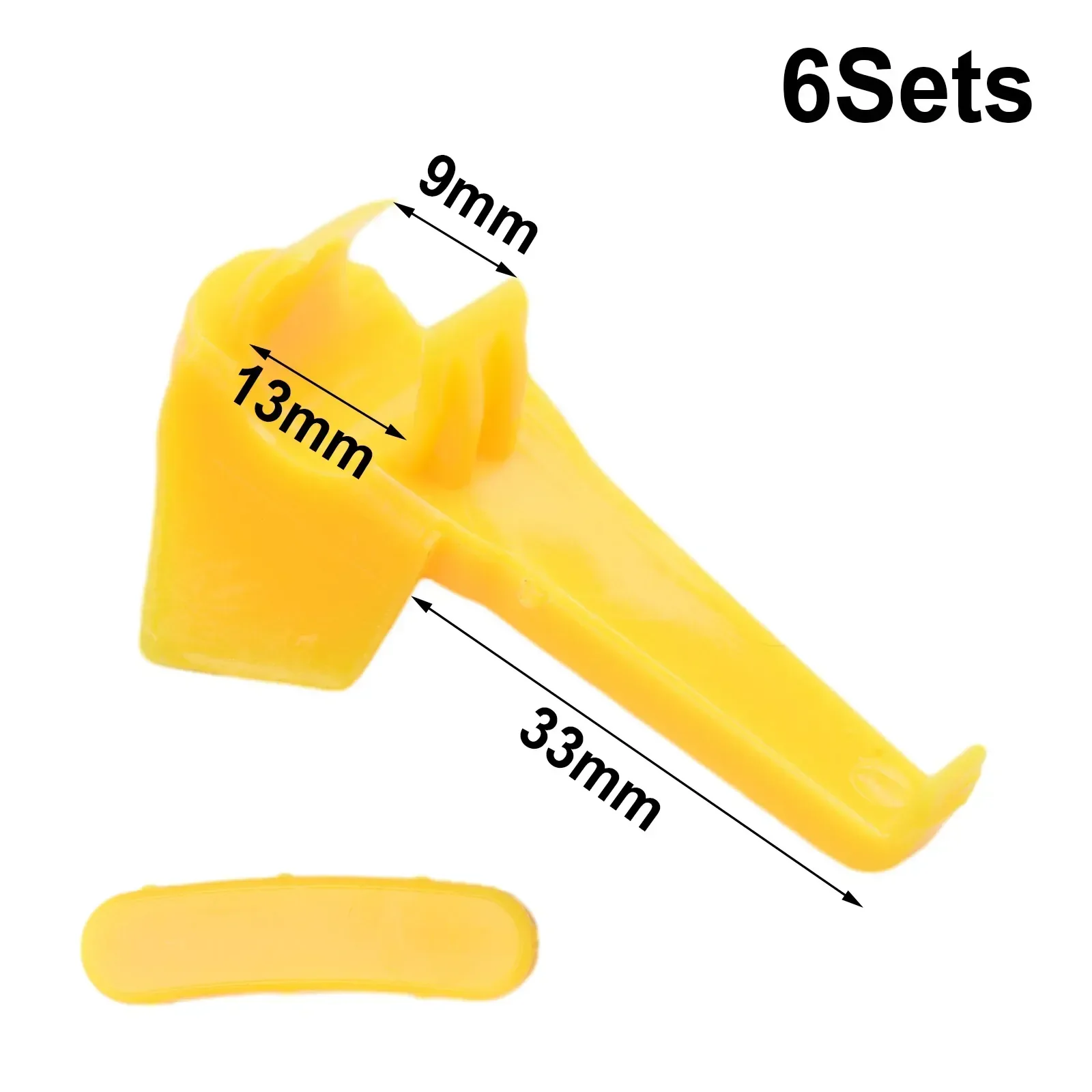 

Tire Repair Tool Tyre Changer Tire Changer Accessories Universal Opening Yellow Nylon 12 Pcs 6 Set Spacers Automotive Tools