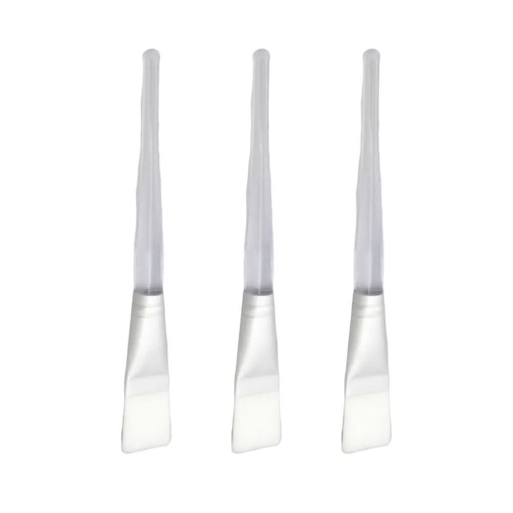 Juego de brochas aplicadoras faciales de cristal transparente, pinceles profesionales para máscara Facial, suero exfoliante, cuidado de la piel, uso de maquillaje, 3 uds.