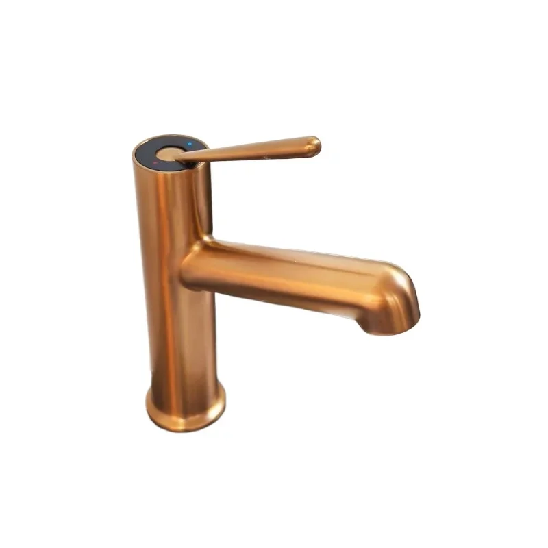 

All copper washbasin faucet hot and cold washbasin faucet gun gray faucet