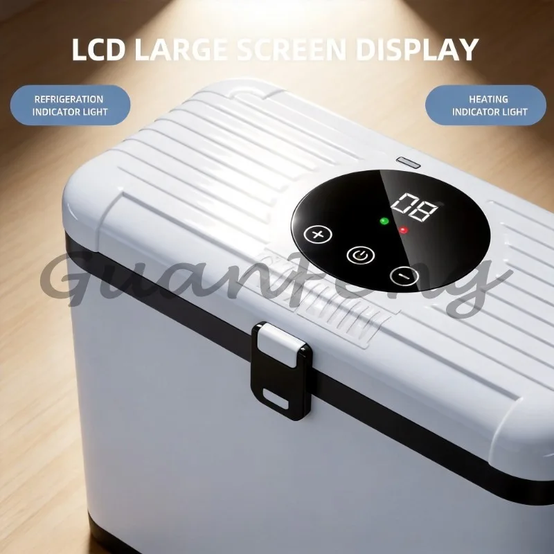 Hot and cold plug refrigeration box portable incubator
