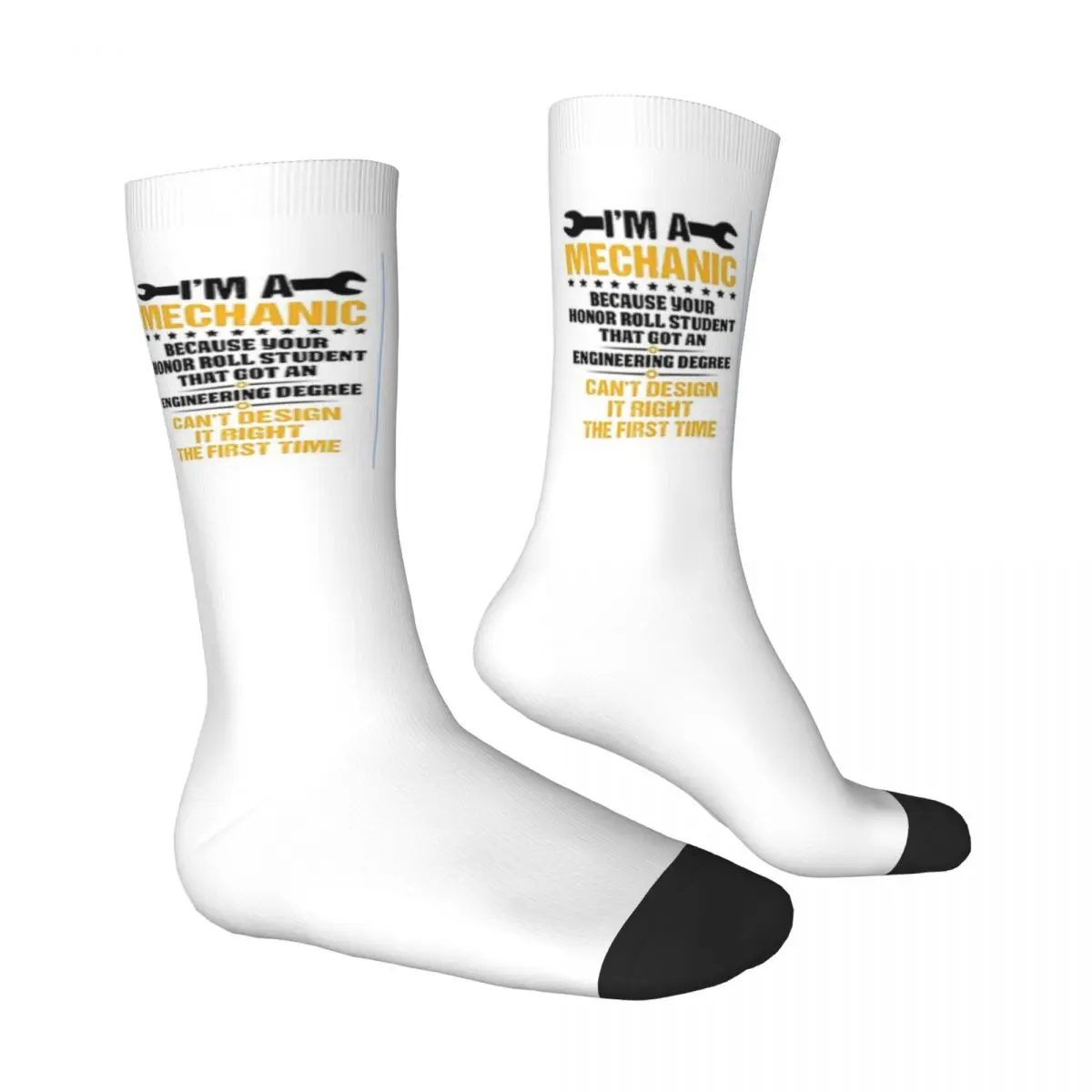 I'm A Mechanic Auto Mechanic Unisex Winter Socks Cycling Happy Socks street style Crazy Sock