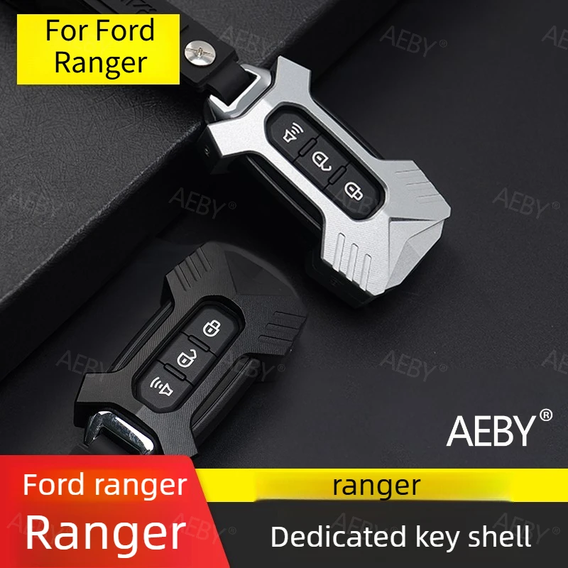 For Ford Ranger 2015-2021 Key chain cover fully protected and scratch resistant,anti-fall car key bag,Aluminum alloy,Accessories