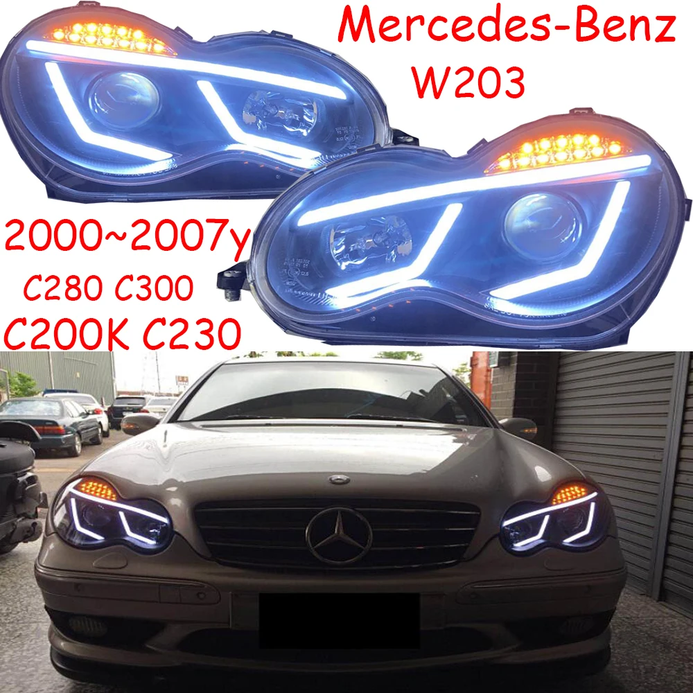 car bumper headlamp for Mercedes Benz W203 headlight C200K C230 C280 C300 LED 2000~2007y accessories for Benz W203 fog light