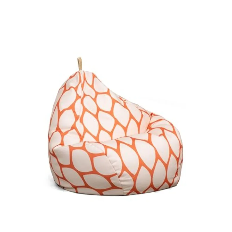 

Всепогодное кресло-мешок Tuffet Paprika Bella Sunmax из прочной, устойчивой к атмосферным воздействиям ткани, 2,5 фута, в форме капли, для улицы и дома