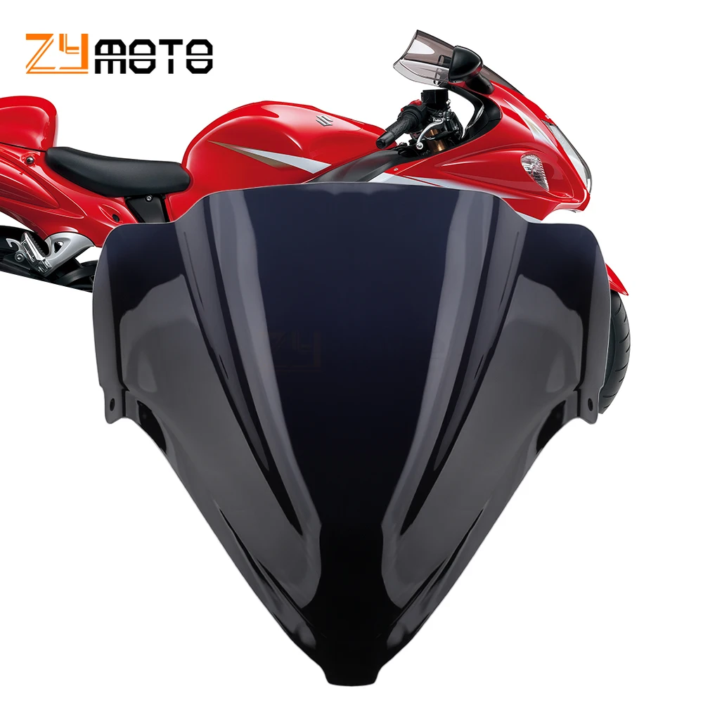 

Motorcycle Accessories Wind Shield Screen Deflector Windshield Windscreen Fairing For Suzuki Ha.ya.bu.sa GSXR1300 2008 - 2016