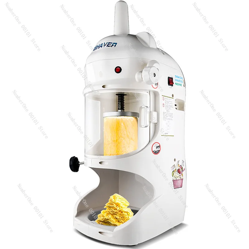 Shaved Ice Maker Commercial Full-Automatic Ice-Cream Brick Snowflake Ice Crusher Ice Crushing Column Dessert