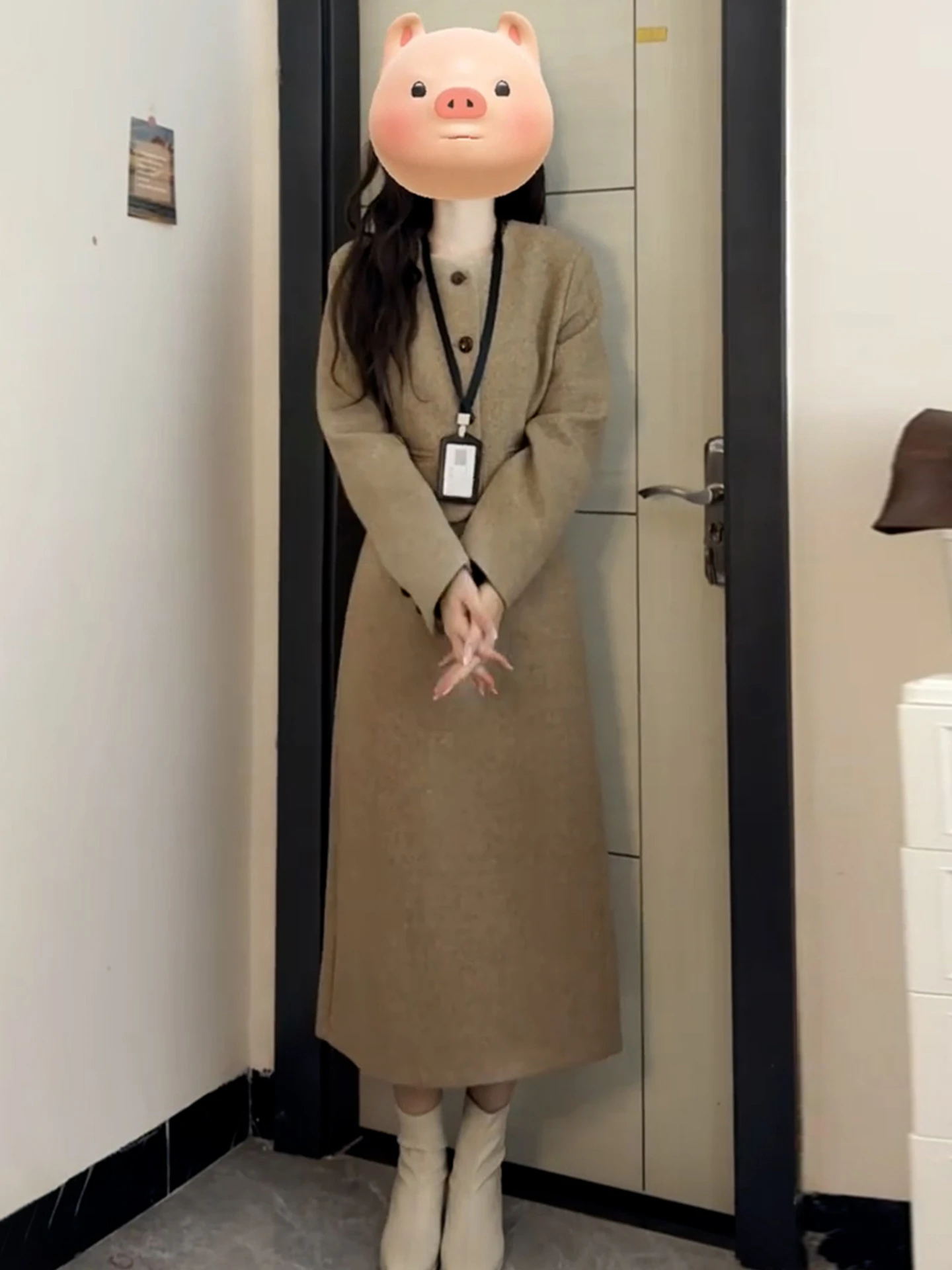 Coréen Sle longue Dr ensemble femmes printemps automne nouveau haut de gamme Ele Ladylike Faionable costume jupe en Fiber de Polyester