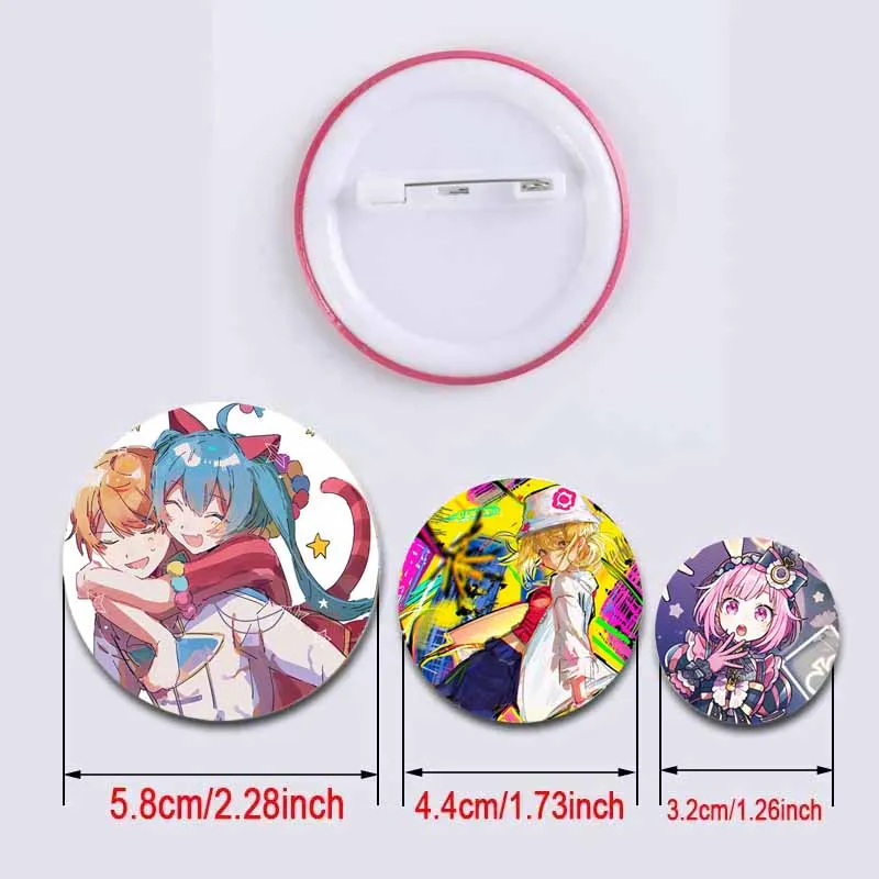 Project SEKAI Anime Akiyama Mizuki Enamel Pin Nightcord Cartoon Character Fanart Round Brooch Badge on Backpack Clothing Jewelry