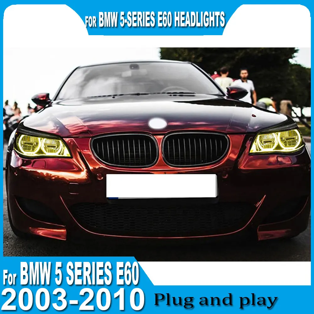 LED Headlight For BMW 5 Series E60 LED Headlights 2003-2010 Head Lamp Car Styling DRL Signal Projector Lens Auto Accessories