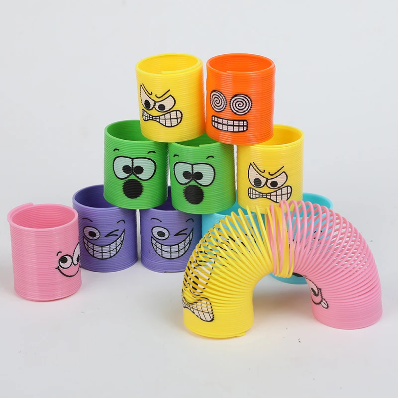 ของเล่นเสริมพัฒนาการ ยูนิคอร์นยิ้ม ลายสปริงไล่สี 12 ชิ้น สีสุ่ม ของขวัญวันเกิด ของเล่นปาร์ตี้