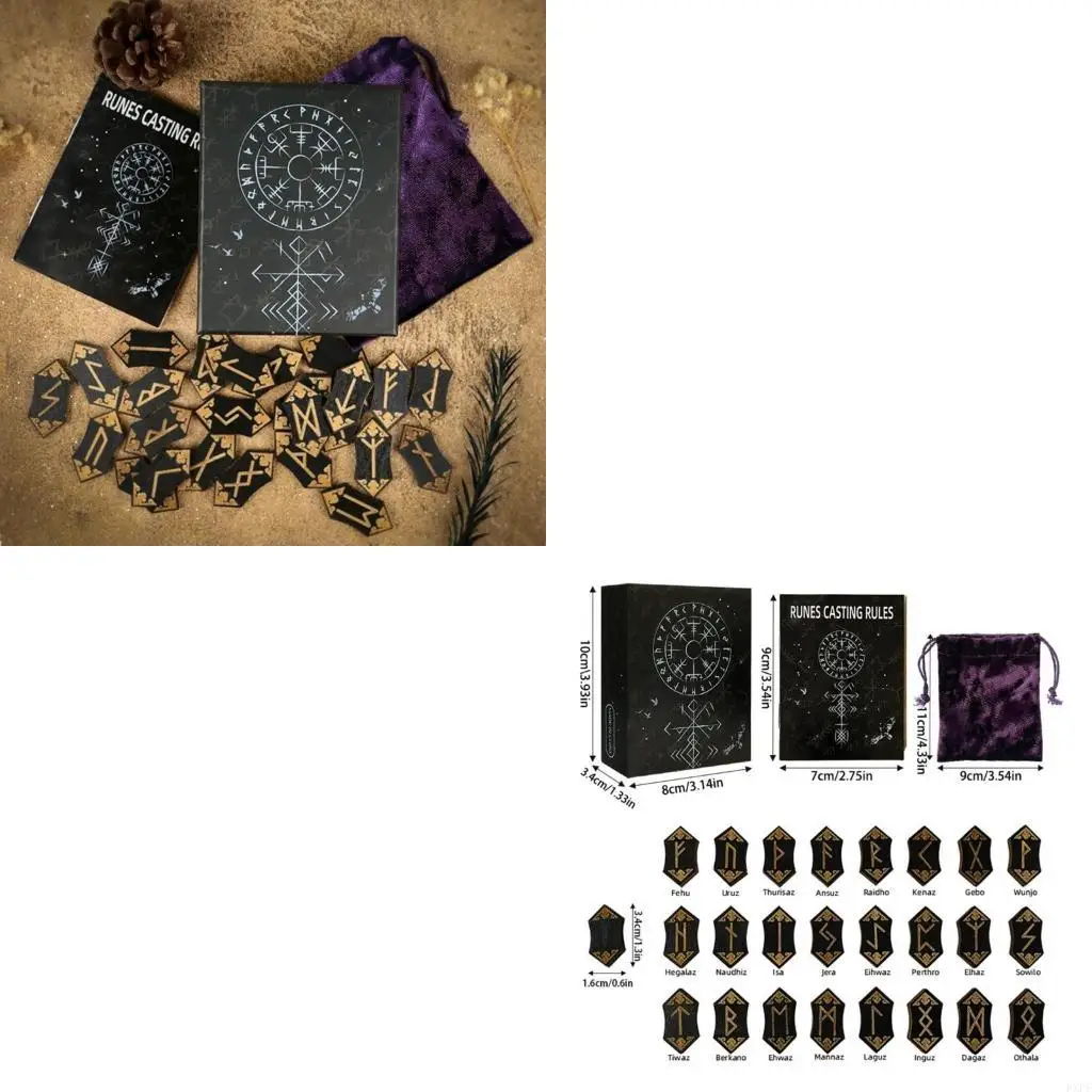 Cards Card Engraved Symbol Polishs Cards with Storage Bag